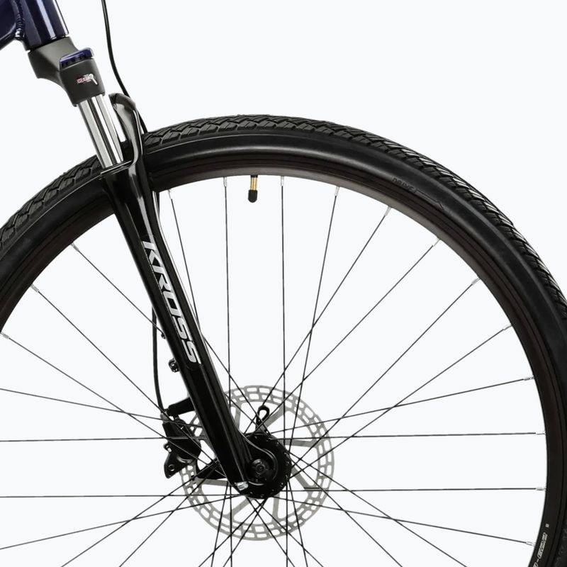 Крос велосипед KROSS Evado 5.0 dark blue/silver/shiny 6