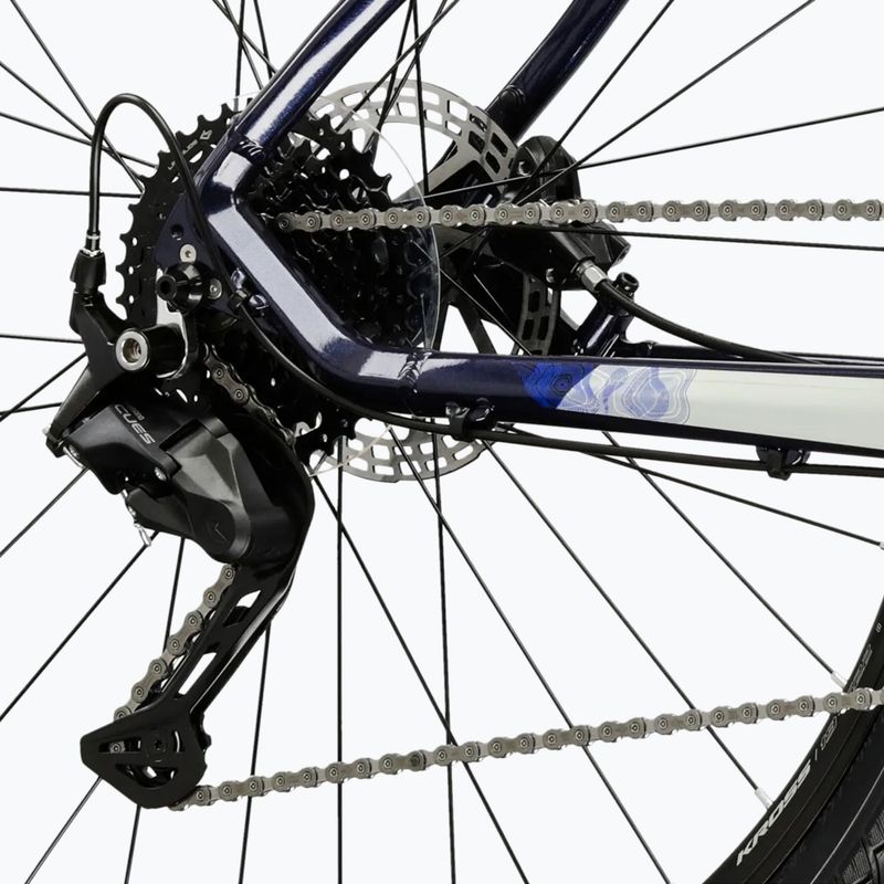 Крос велосипед KROSS Evado 5.0 dark blue/silver/shiny 8