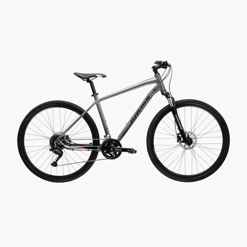Крос велосипед KROSS Evado 5.0 grey/black/shiny