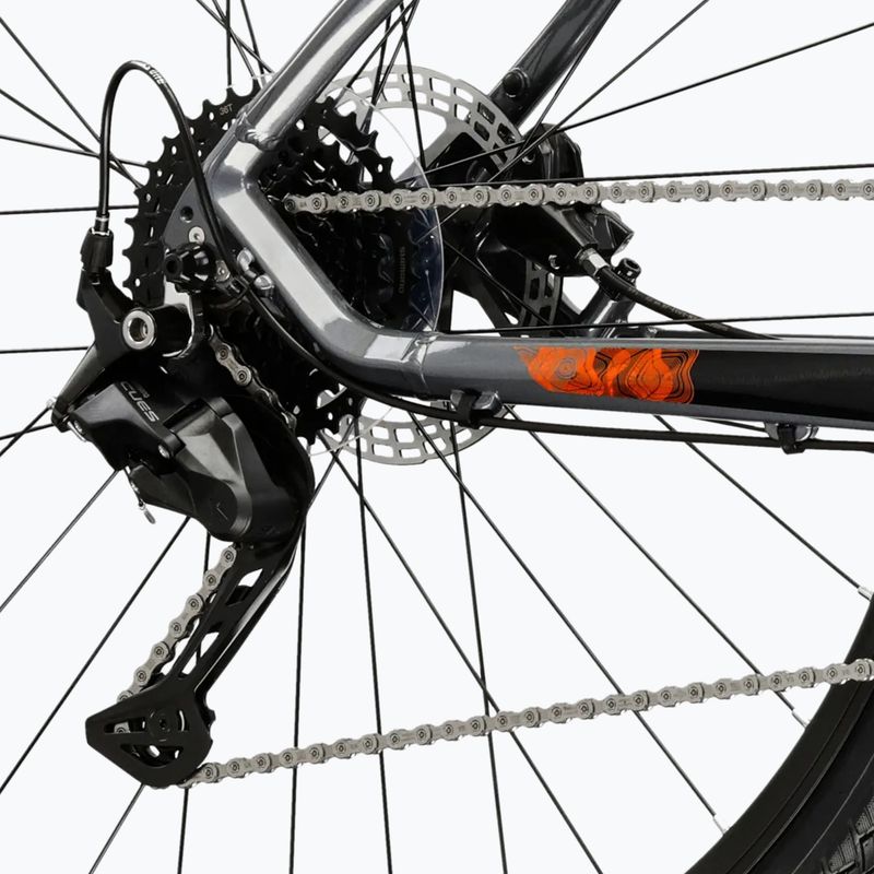 Крос велосипед KROSS Evado 5.0 grey/black/shiny 7