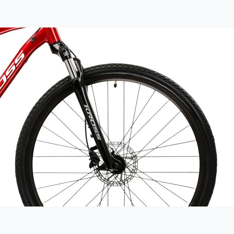 Крос велосипед KROSS Evado 4.0 burgundy/white 6