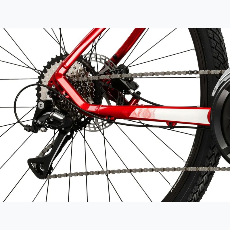 Крос велосипед KROSS Evado 4.0 burgundy/white 8