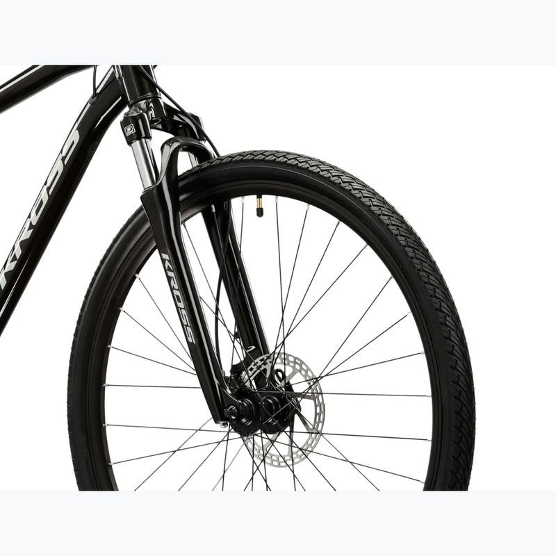 Крос велосипед KROSS Evado 4.0 black/silver 5