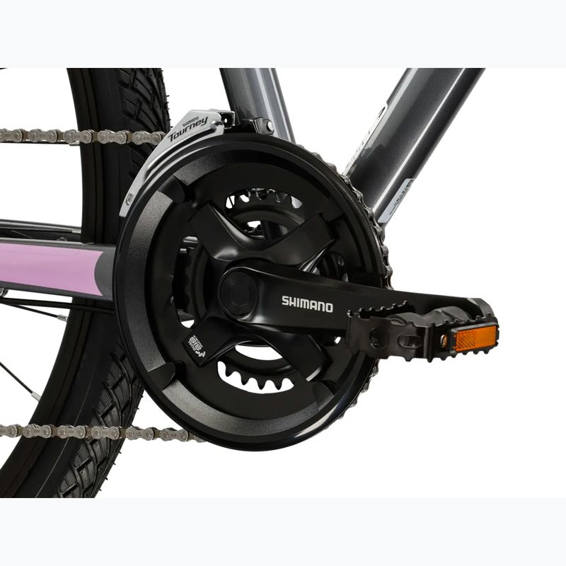 Дамски крос велосипед KROSS Evado 4.0 W gray/pink/gloss 9