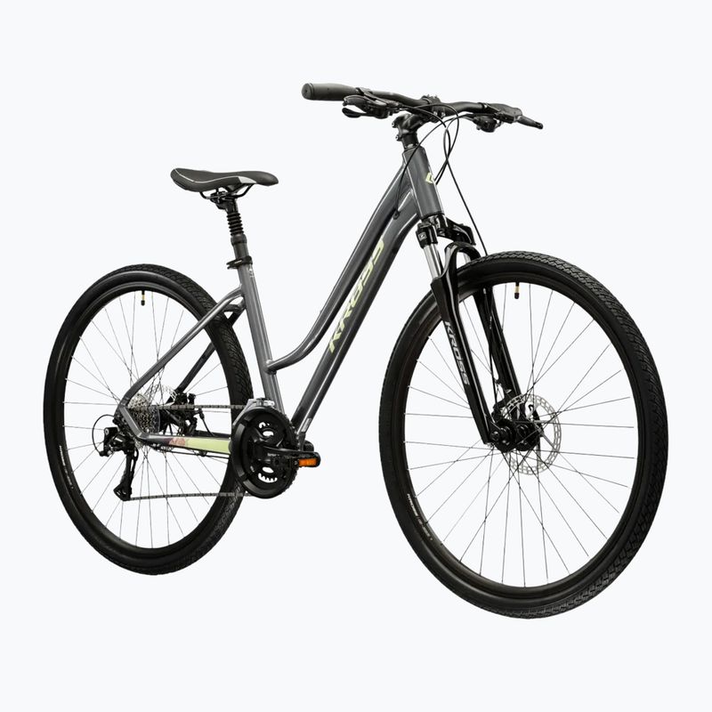 Дамски крос велосипед KROSS Evado 3.0 W gray/green 2