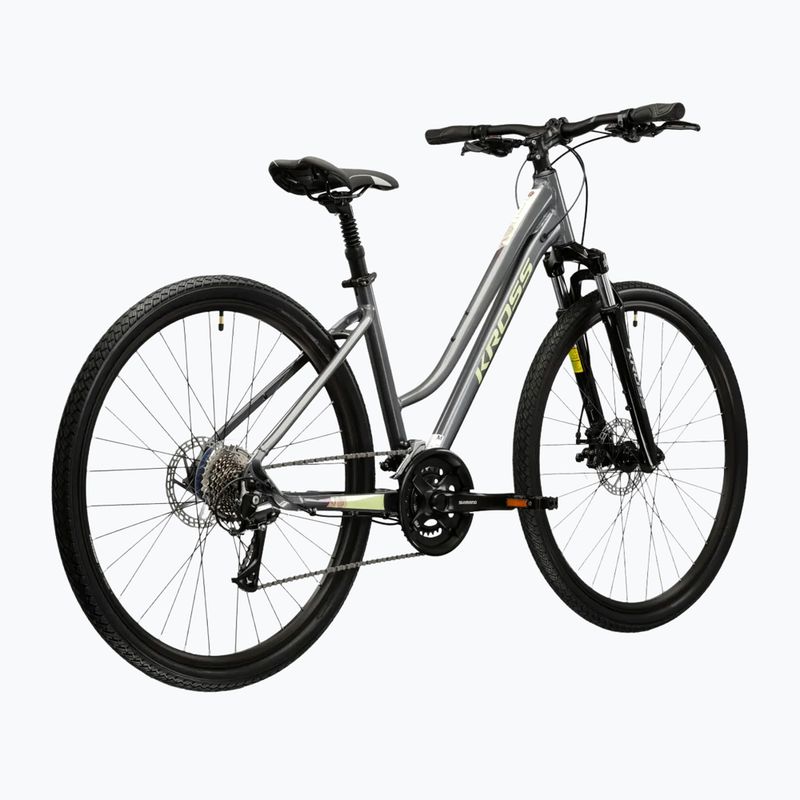 Дамски крос велосипед KROSS Evado 3.0 W gray/green 3
