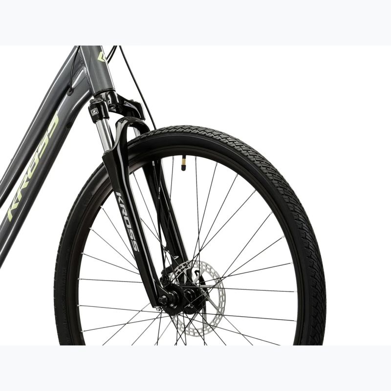 Дамски крос велосипед KROSS Evado 3.0 W gray/green 5