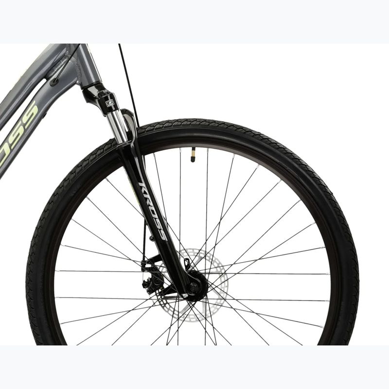 Дамски крос велосипед KROSS Evado 3.0 W gray/green 6