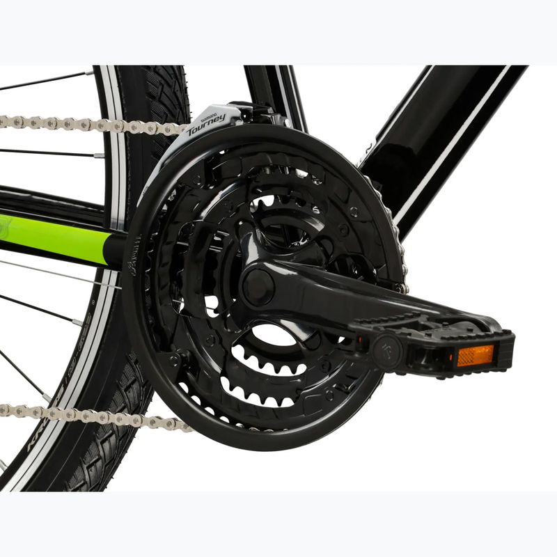 Крос велосипед KROSS Evado 2.0 black/green/gloss 8