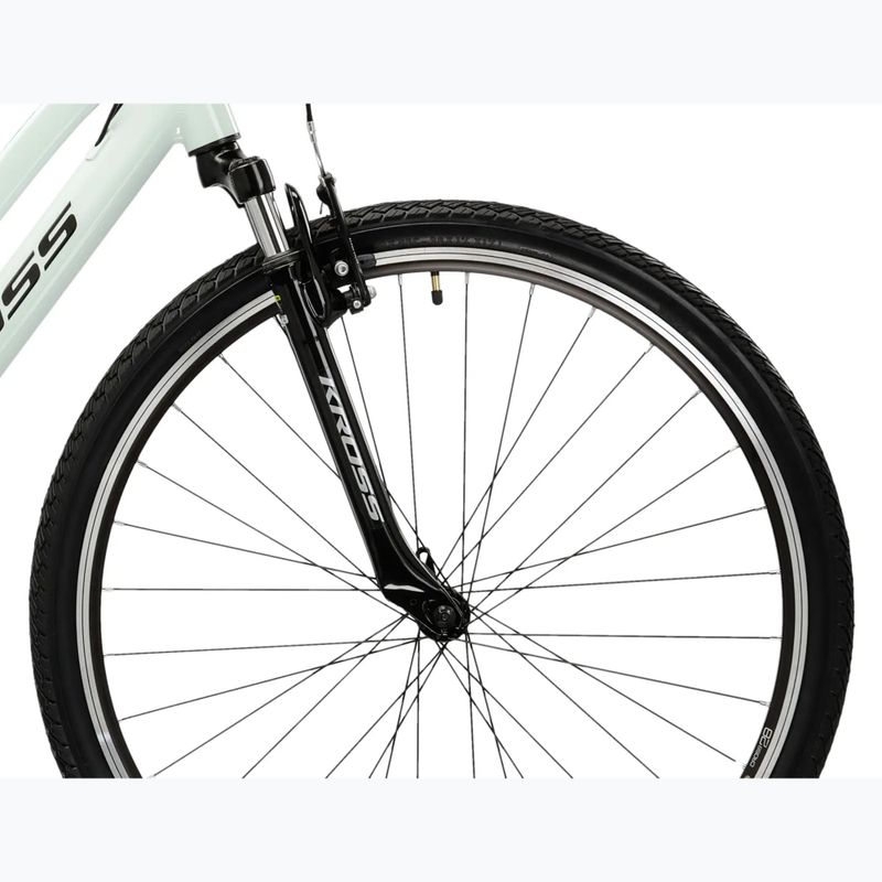 Дамски крос велосипед KROSS Evado 2.0 W silver/black/glossy 6