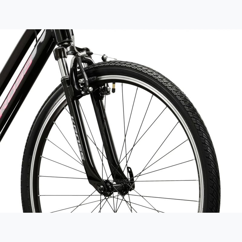 Дамски крос велосипед KROSS Evado 2.0 W black/pink/gloss 5