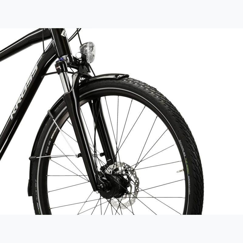 Мъжки трекинг велосипед KROSS Trans 7.0 black/silver/shiny 5
