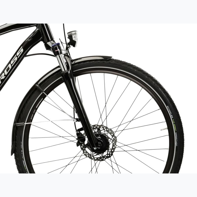 Мъжки трекинг велосипед KROSS Trans 7.0 black/silver/shiny 6