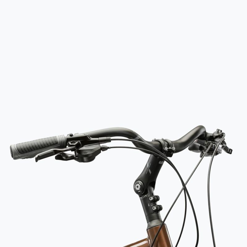 Мъжки трекинг велосипед KROSS Trans 5.0 brown/silver/gloss 4