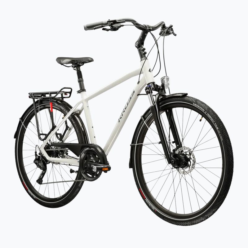 Мъжки трекинг велосипед KROSS Trans 5.0 gray/navy blue/gloss 2