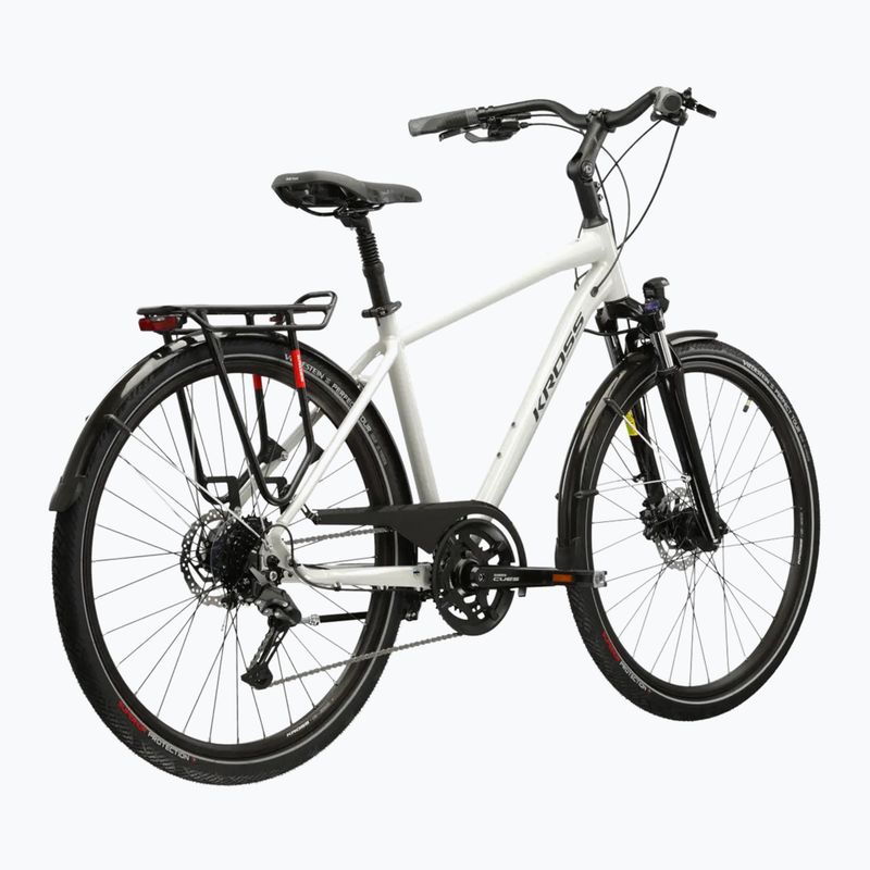 Мъжки трекинг велосипед KROSS Trans 5.0 gray/navy blue/gloss 3