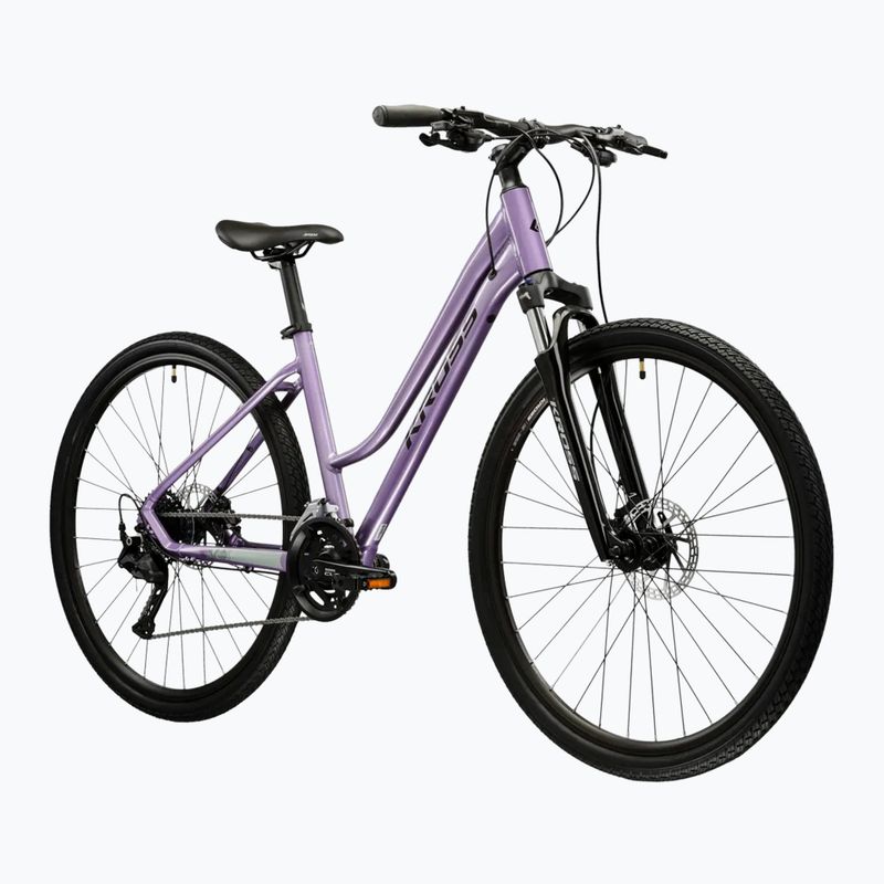 Дамски крос велосипед KROSS Evado 5.0 W purple/black/shiny 2