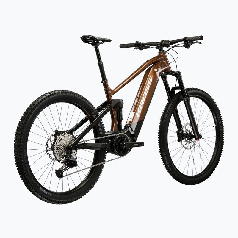 Мъжки електрически велосипед KROSS Grist Boost 3.0 el. 630 Wh brown/black/shiny 3