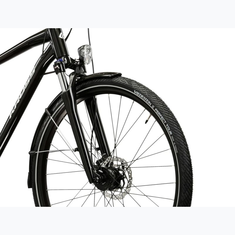 Мъжки трекинг велосипед KROSS Trans 7.0 black/silver/shiny 5