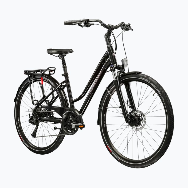 Дамски трекинг велосипед KROSS Trans 7.0 black/pink/gloss 2