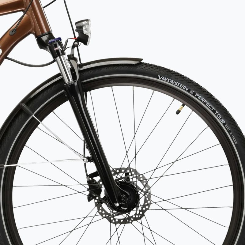 Трекинг велосипед KROSS Trans 5.0 brown/silver/shiny 6