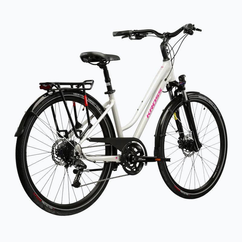 Дамски трекинг велосипед KROSS Trans 5.0 W grey/pink/shiny 3