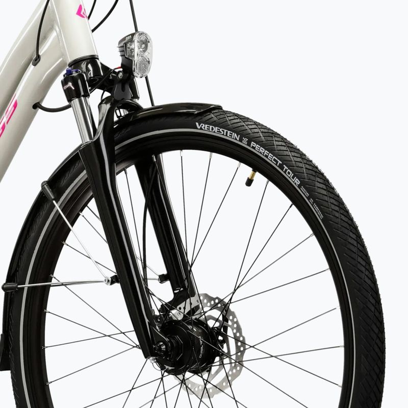 Дамски трекинг велосипед KROSS Trans 5.0 W grey/pink/shiny 5