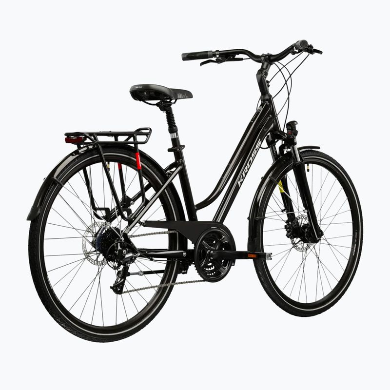 Дамски трекинг велосипед KROSS Trans 4.0 W black/silver/shiny 3