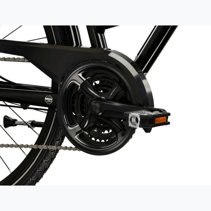 Дамски трекинг велосипед KROSS Trans 4.0 W black/silver/shiny 9
