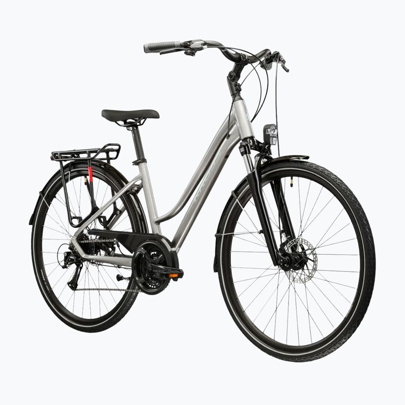 Дамски трекинг велосипед KROSS Trans 3.0 silver/grey/gloss 2