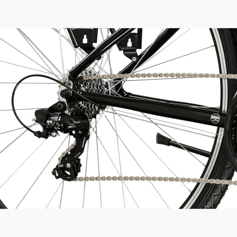 Дамски трекинг велосипед KROSS Trans 1.0 black/silver/gloss 7