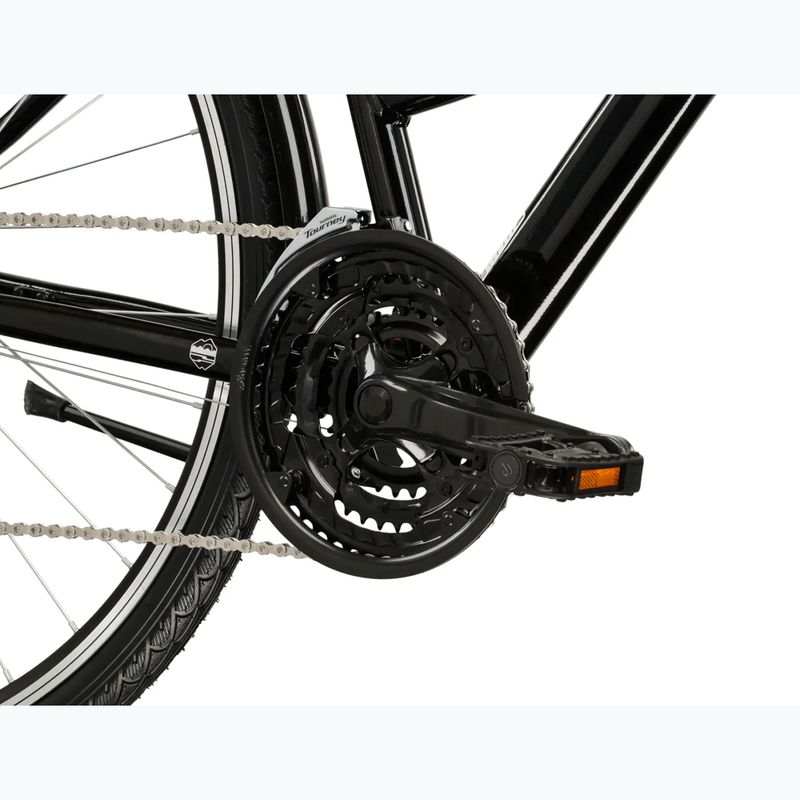 Дамски трекинг велосипед KROSS Trans 1.0 black/silver/gloss 8