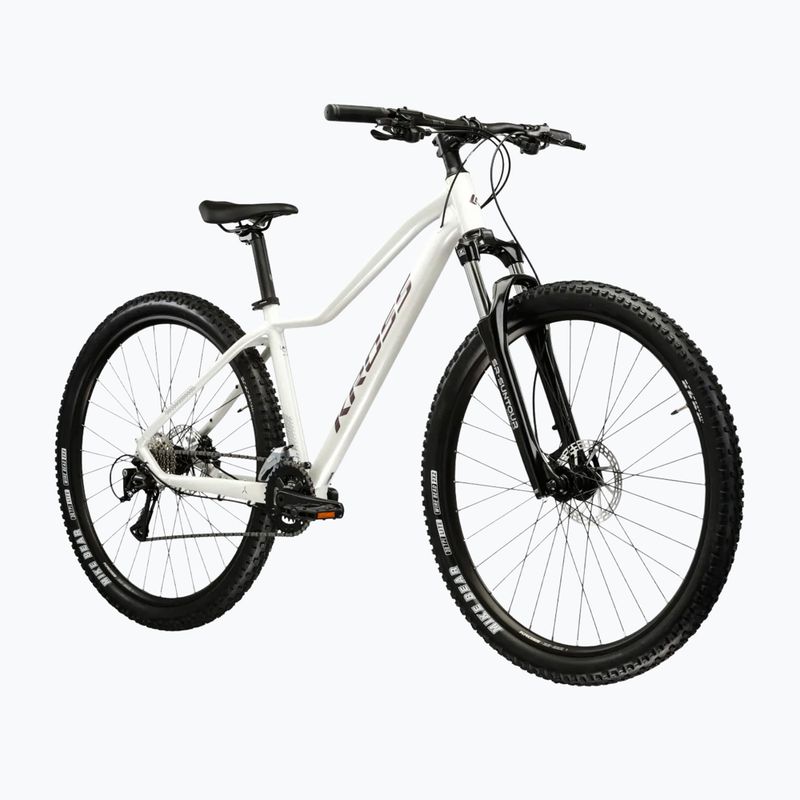 Дамски планински велосипед KROSS Lea 4.0 W 29 white/purple/shiny 2