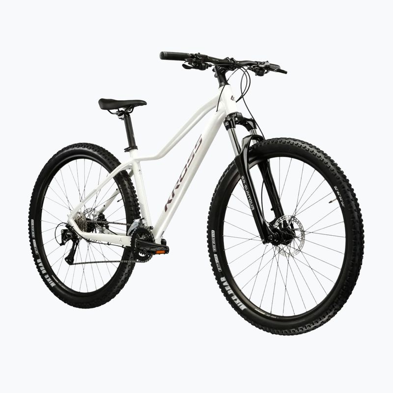 Дамски планински велосипед KROSS Lea 4.0 W 27.5 white/purple/glossy 2