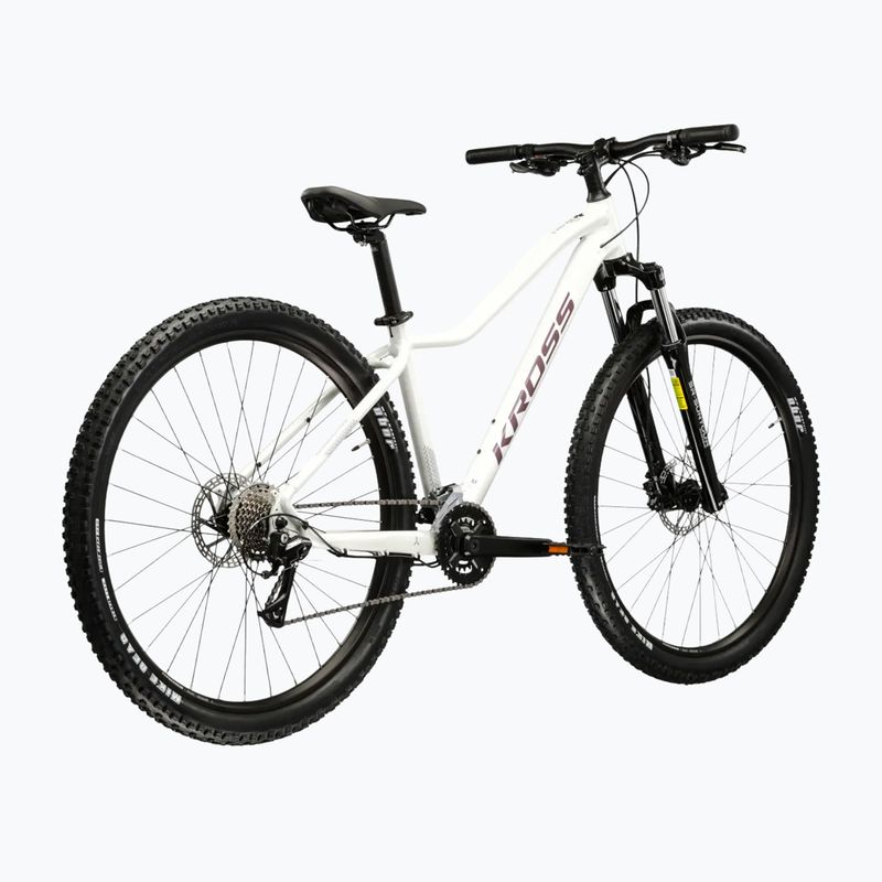 Дамски планински велосипед KROSS Lea 4.0 W 27.5 white/purple/glossy 3