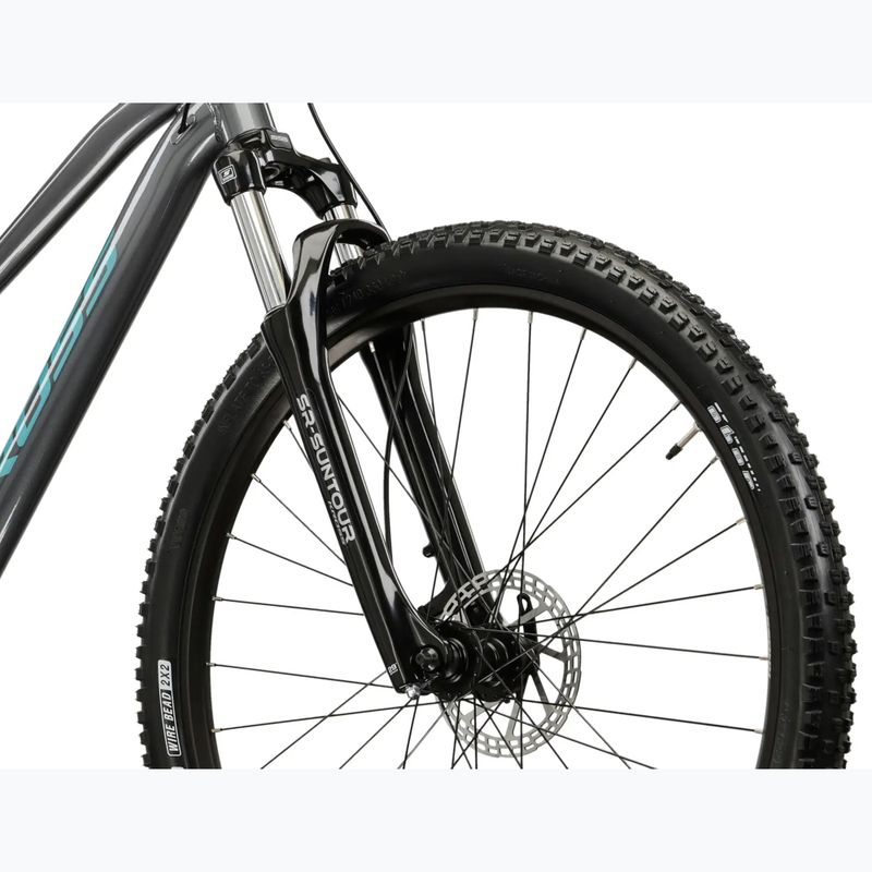 Дамски планински велосипед KROSS Lea 4.0 W 27.5 grey/turquoise/shiny 5