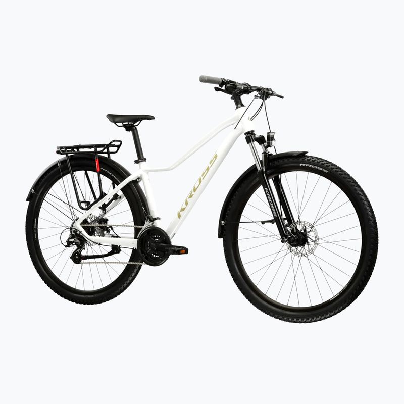 Дамски планински велосипед KROSS Lea 2.0 Eq W 27.5 white/gold/gloss 2