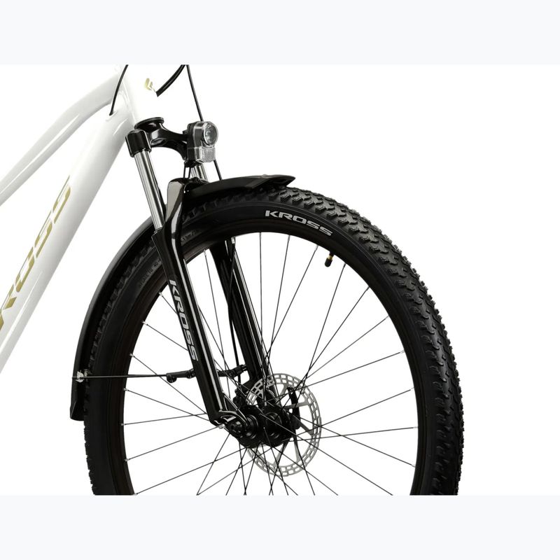 Дамски планински велосипед KROSS Lea 2.0 Eq W 27.5 white/gold/gloss 5