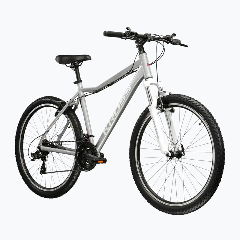 Дамски планински велосипед KROSS Lea 1.0 silver/white/gloss 2