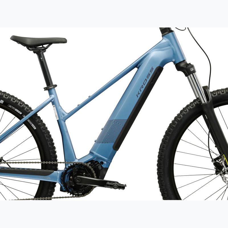 Дамски електрически велосипед KROSS Influx Hyb 1.0 720Wh blue/graphite/matte 12