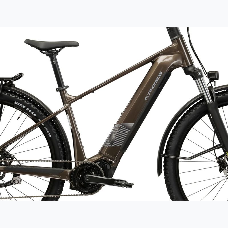Електрически велосипед KROSS Influx Suv Hyb 1.0 820Wh brown/silver/gloss 12