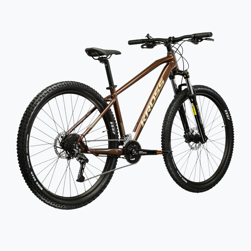 Планински велосипед KROSS Hexagon 5.0 29“ brown/gold/shiny 3
