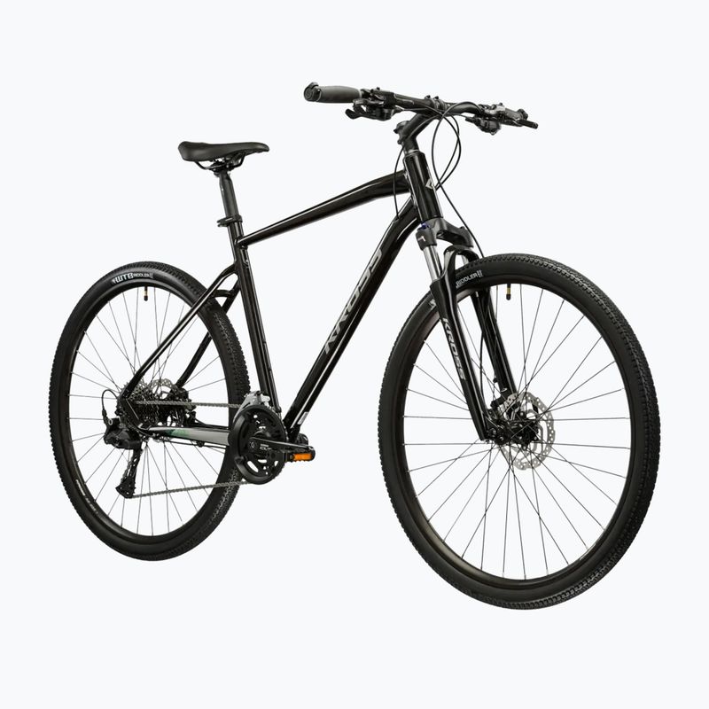 Крос велосипед KROSS Evado 7.0 black/silver/shiny 2