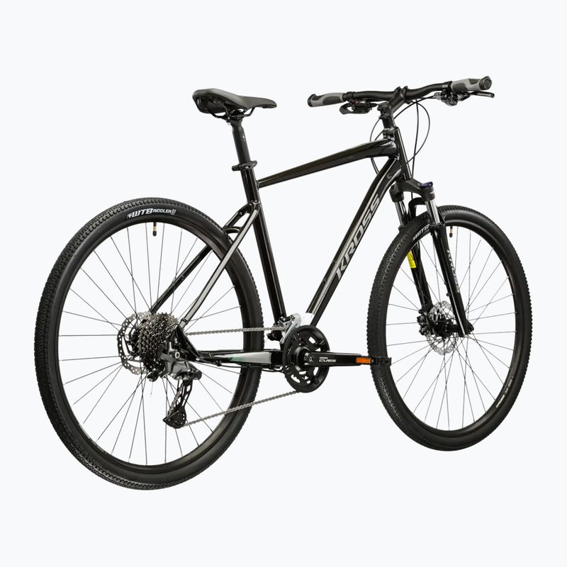Крос велосипед KROSS Evado 7.0 black/silver/shiny 3