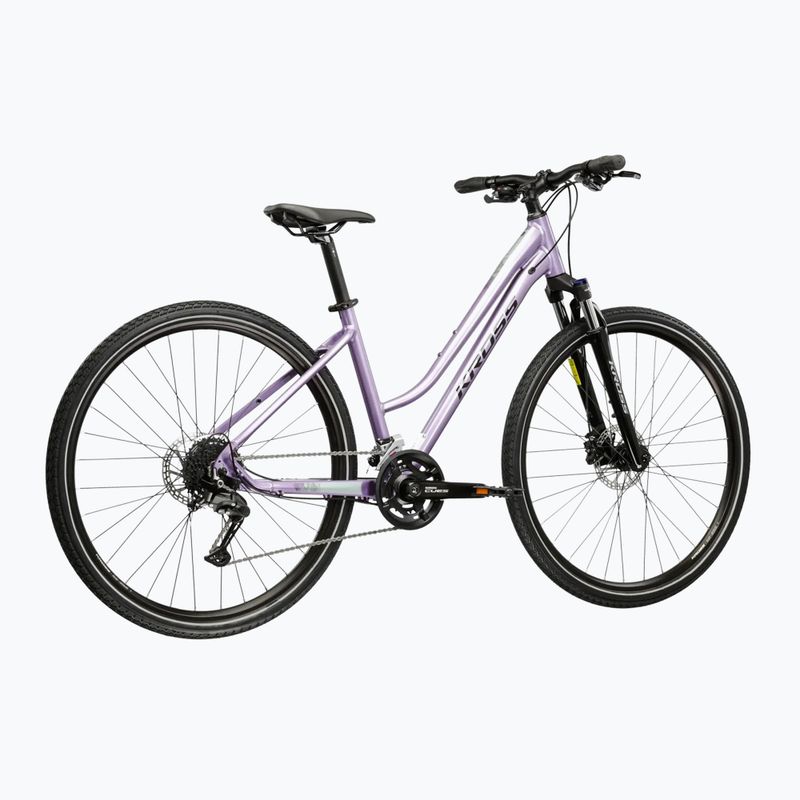 Дамски велосипед за кросфит KROSS Evado 5.0 purple/black/gloss 3