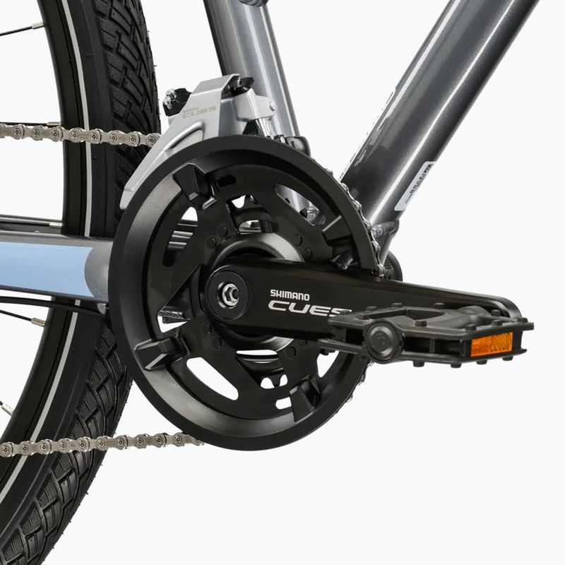 Дамски велосипед за кросфит KROSS Evado 5.0 grey/blue/gloss 9