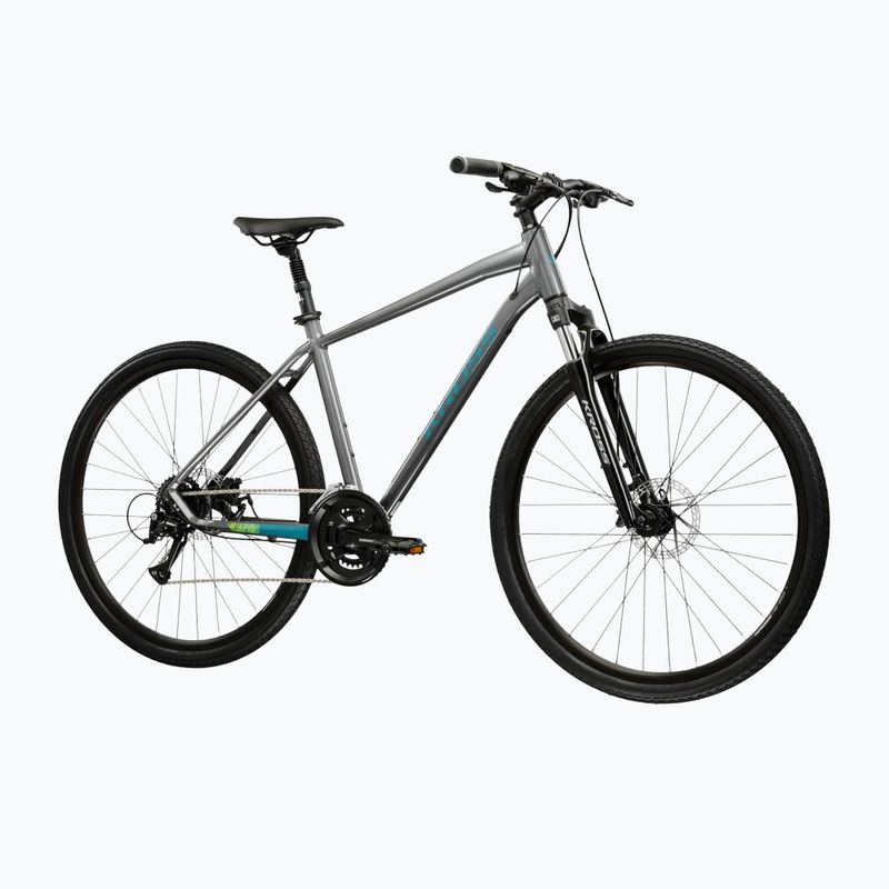 Крос велосипед KROSS Evado 3.0 grey/marine/glossy 2