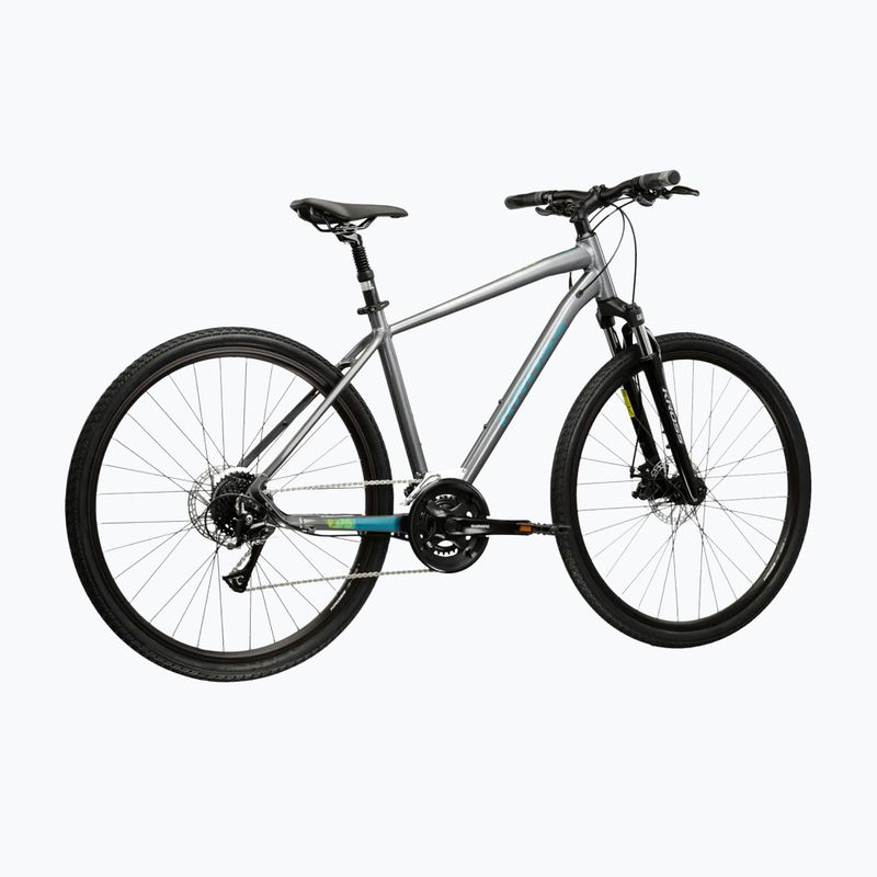 Крос велосипед KROSS Evado 3.0 grey/marine/glossy 3
