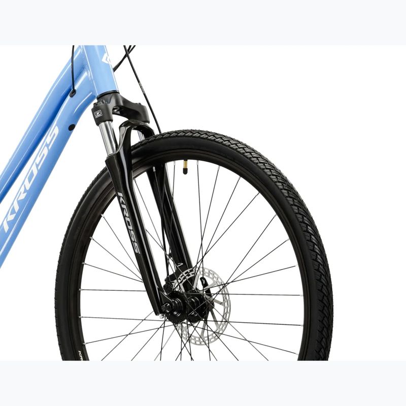 Дамски велосипед за кросфит KROSS Evado 3.0 W blue/white/gloss 5