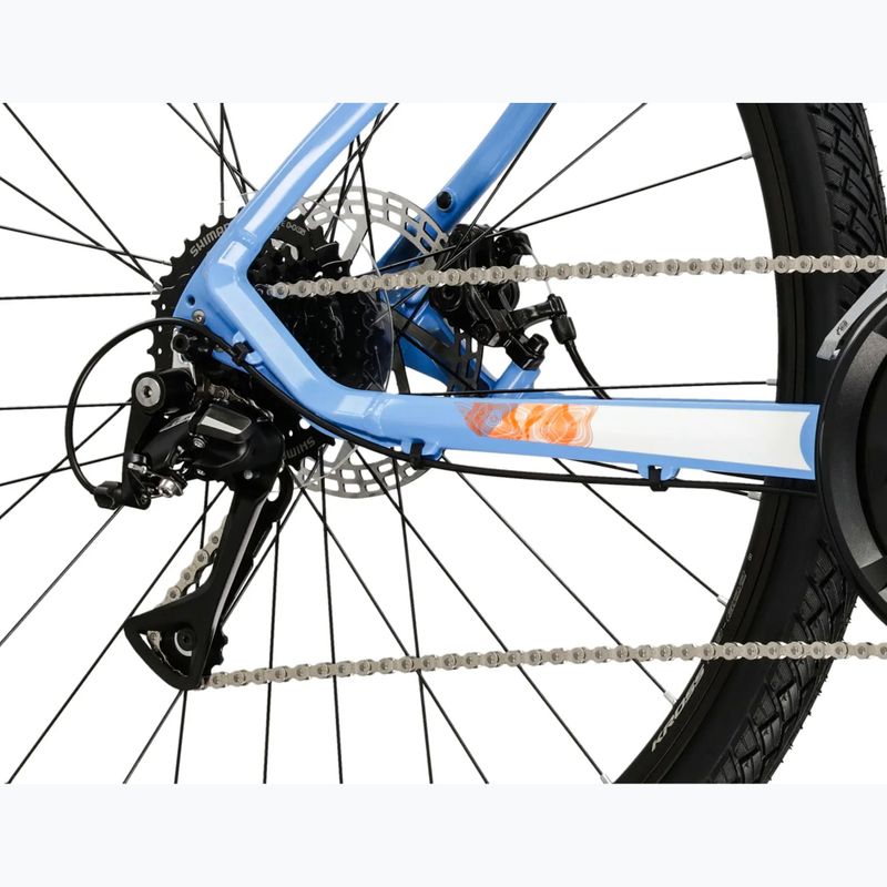 Дамски велосипед за кросфит KROSS Evado 3.0 W blue/white/gloss 8